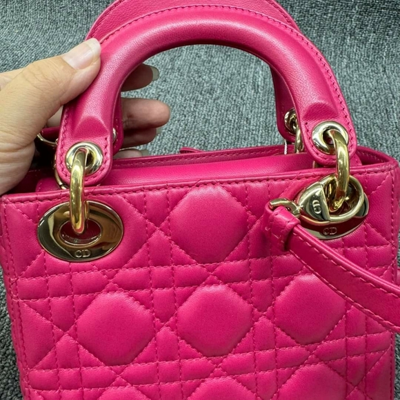 100% Authentic Dior Lady Dior Mini Shoulder Bag - Picture 7 of 14